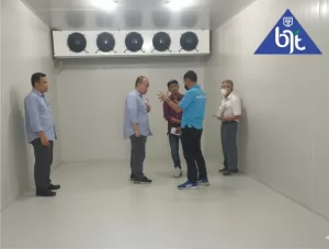 Dinding PU Sandwich Panel Cold Storage